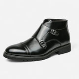 Québec Élégance Boots Darell - Bottines en cuir à double boucle, élégance et confort