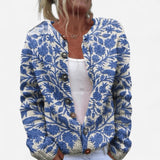 Québec Élégance Cardigan Blair - Cardigan fleuri douillet pour un style élégant