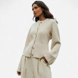 Québec Élégance Cardigan Camille - Cardigan Élégance en Maille pour un style raffiné
