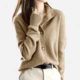 Québec Élégance Cardigan Collection Laure - Classique cardigan intemporel en cachemire doux