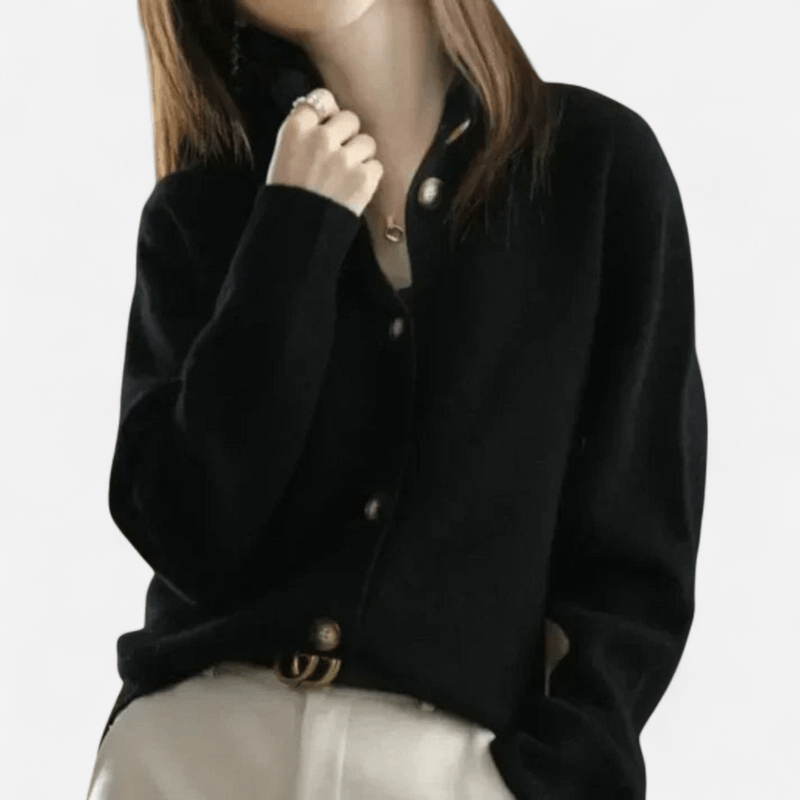 Québec Élégance Cardigan Collection Laure - Classique cardigan intemporel en cachemire doux