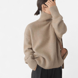 Québec Élégance Cardigan Collection Louise - Pull en cachemire à col roulé doux et élégant