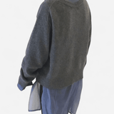 Québec Élégance Cardigan Collection Serena - Cardigan en cachemire avec boutons ludiques