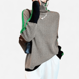 Québec Élégance Cardigan Collection Sofia - Col roulé en tricot mélange ultra doux et stylé