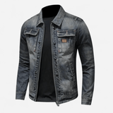 Québec Élégance Carl - Veste en denim rétro au style vintage et chic