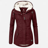 Charlotte - Veste élégante en coton et laine d'agneau