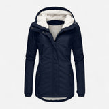 Charlotte - Veste élégante en coton et laine d'agneau
