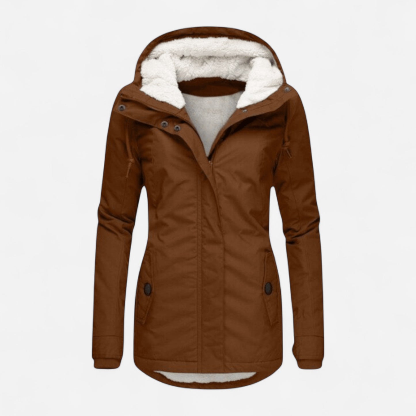 Charlotte - Veste élégante en coton et laine d'agneau