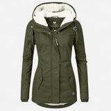 Charlotte - Veste élégante en coton et laine d'agneau