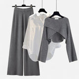Québec Élégance Clothing set Trina - Ensemble confortable 3 pièces à manches longues chic