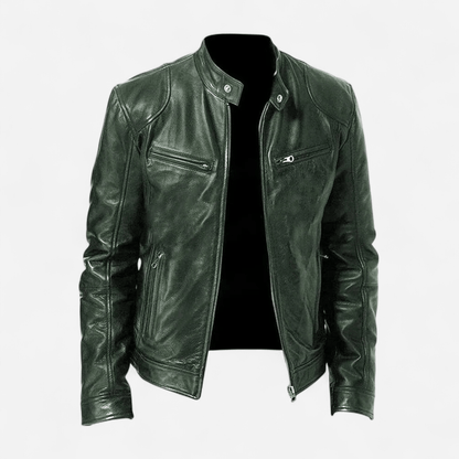 Québec Élégance Coats & Jackets Christian - Veste en cuir décontractée élégante et intemporelle