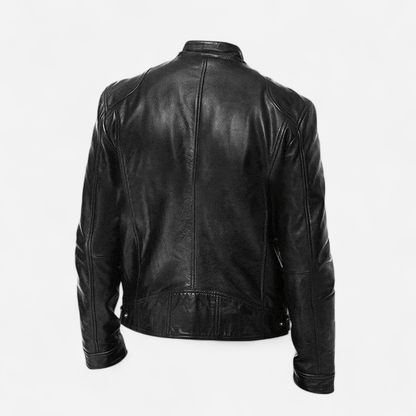 Québec Élégance Coats & Jackets Christian - Veste en cuir décontractée élégante et intemporelle