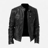 Québec Élégance Coats & Jackets Christian - Veste en cuir décontractée élégante et intemporelle