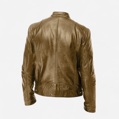 Québec Élégance Coats & Jackets Christian - Veste en cuir décontractée élégante et intemporelle