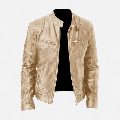 Québec Élégance Coats & Jackets Christian - Veste en cuir décontractée élégante et intemporelle