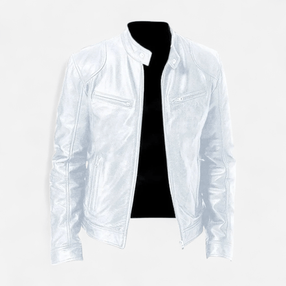 Québec Élégance Coats & Jackets Christian - Veste en cuir décontractée élégante et intemporelle
