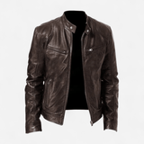 Québec Élégance Coats & Jackets Christian - Veste en cuir décontractée élégante et intemporelle