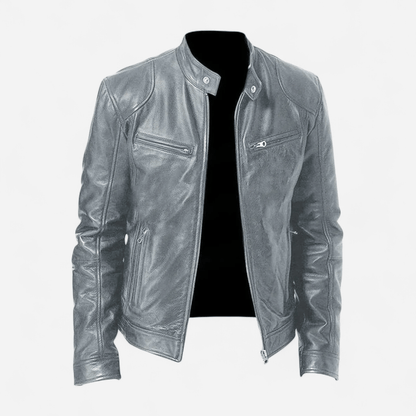 Québec Élégance Coats & Jackets Christian - Veste en cuir décontractée élégante et intemporelle