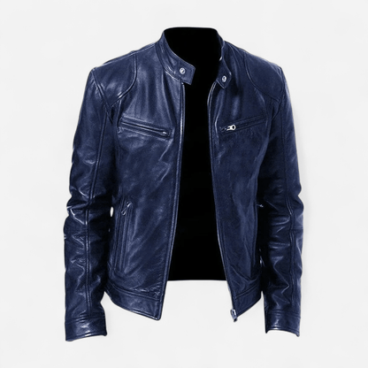 Québec Élégance Coats & Jackets Christian - Veste en cuir décontractée élégante et intemporelle