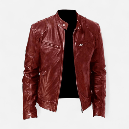Québec Élégance Coats & Jackets Christian - Veste en cuir décontractée élégante et intemporelle