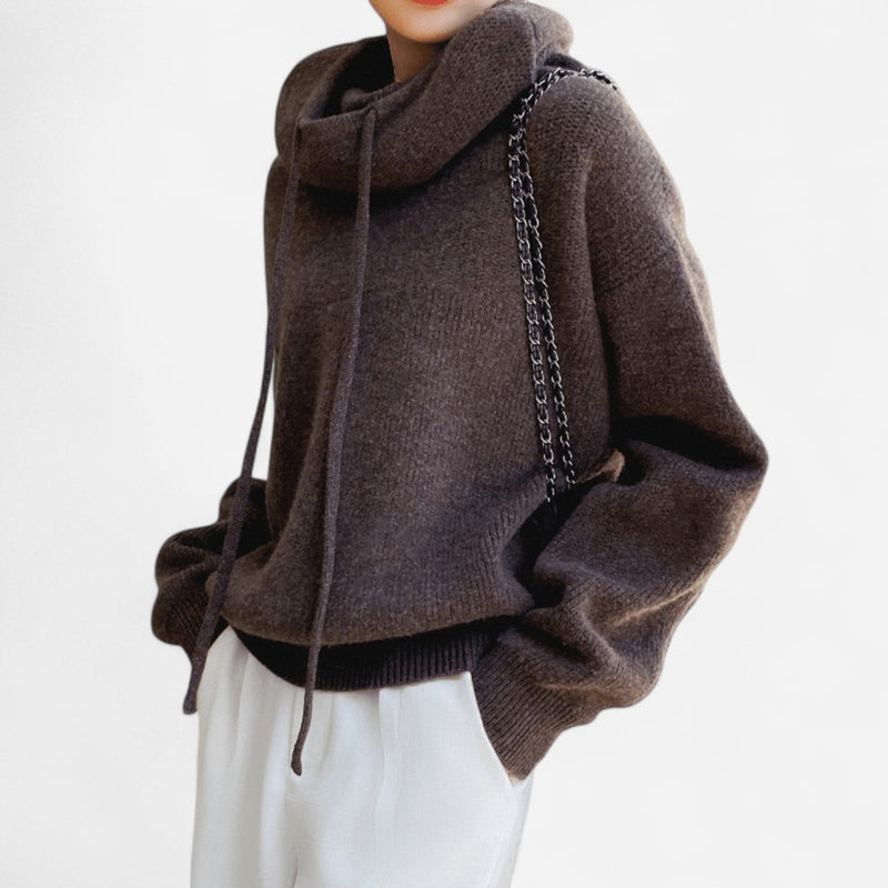 Québec Élégance Coats & Jackets Grace - Sweat à capuche chic en cachemire élégant