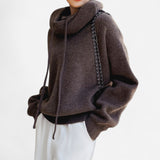 Québec Élégance Coats & Jackets Grace - Sweat à capuche chic en cachemire élégant