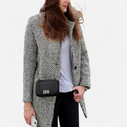 Québec Élégance Coats & Jackets Liza - Manteau de laine élégant et ajusté pour femme