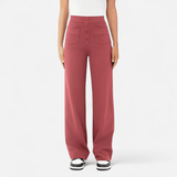 Québec Élégance Dameskleding Amber - Pantalon casual taille haute stretch pour un confort optimal
