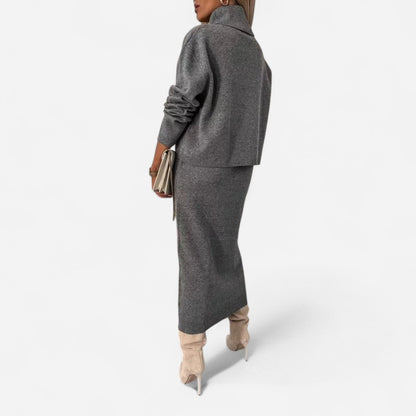 Québec Élégance Dress Ashley - Ensemble Tricot Automne/Hiver Élégant et Confortable