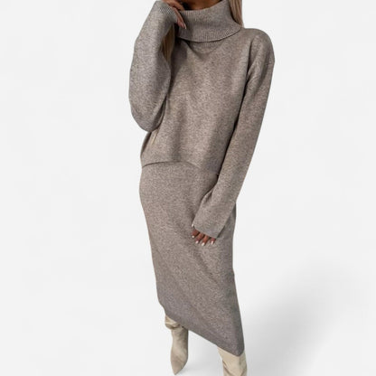 Québec Élégance Dress Ashley - Ensemble Tricot Automne/Hiver Élégant et Confortable