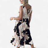 Québec Élégance Dress Aveline - Robe Élégante à Motif Floral pour un Style Unique