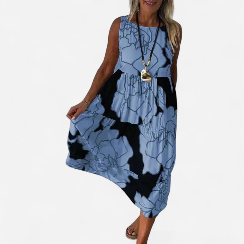 Québec Élégance Dress Aveline - Robe Élégante à Motif Floral pour un Style Unique