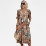 Québec Élégance Dress Colette | Robe Midi Éclatante - Élégance et Confort Inégalés