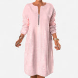 Québec Élégance Dress Elyza - Robe Élégante en Tissu Luxe pour Occasions Spéciales