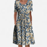 Québec Élégance Dress Erin - Robe Fleurie Élégante pour Toutes Occasions