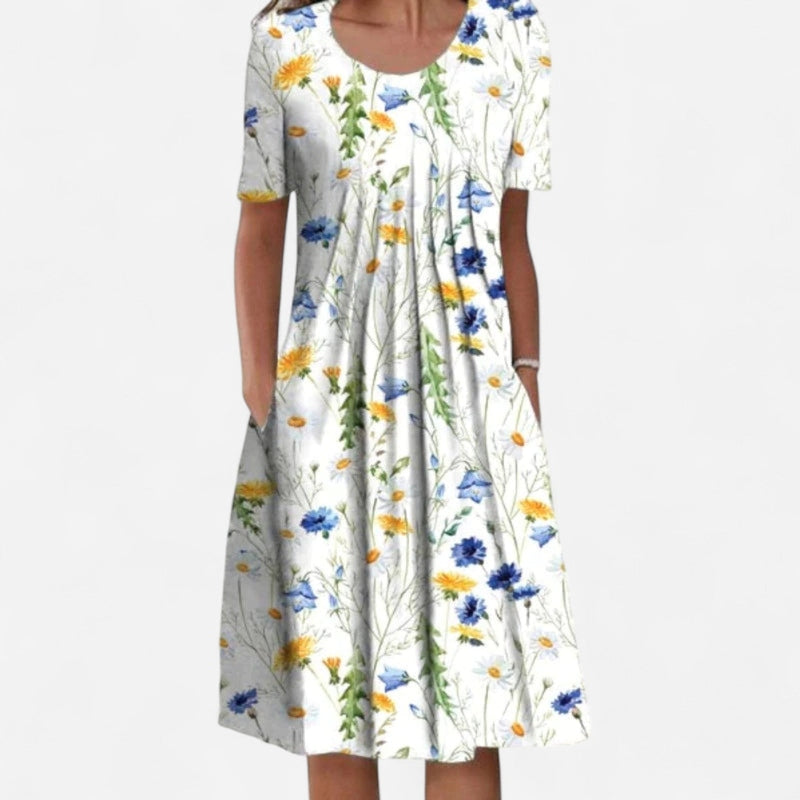 Québec Élégance Dress Erin - Robe Fleurie Élégante pour Toutes Occasions