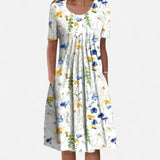 Québec Élégance Dress Erin - Robe Fleurie Élégante pour Toutes Occasions