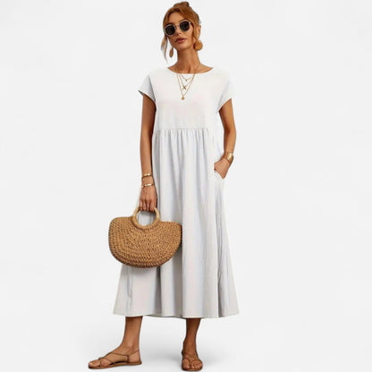 Québec Élégance Dress Liana | Robe Poche Flatteuse - Élégance et Confort au Quotidien