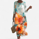 Québec Élégance Dress Mia - Robe élégante à fleurs pour toutes les occasions