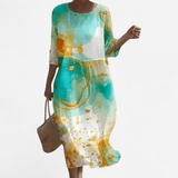 Québec Élégance Dress Mia - Robe élégante à fleurs pour toutes les occasions