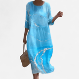 Québec Élégance Dress Mia - Robe élégante à fleurs pour toutes les occasions