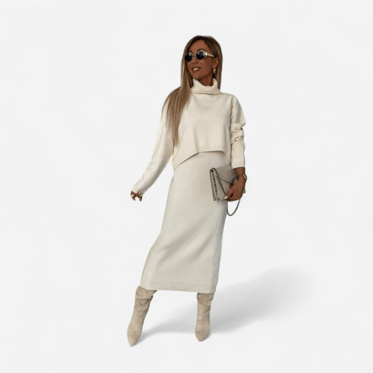 Québec Élégance Dress Nicolette - Ensemble de tricots pour femmes élégant et confortable