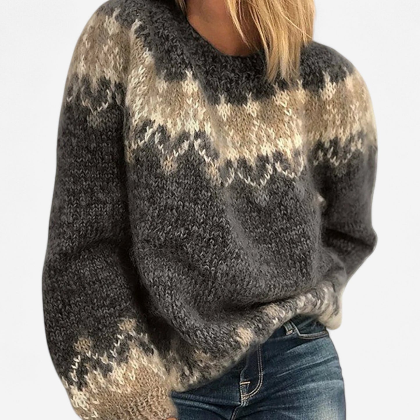 Elsa - Sweater en laine mohair pour l'hiver élégant