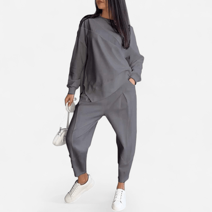 Québec Élégance Floriana - Ensemble deux pièces mode et ample pour le printemps