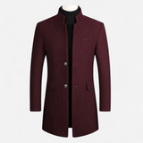 Québec Élégance Frederik - Manteau de laine occasionnel pour homme élégant