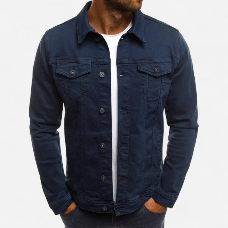 Québec Élégance JACKET Steve - Veste en jean confortable et stylée pour homme