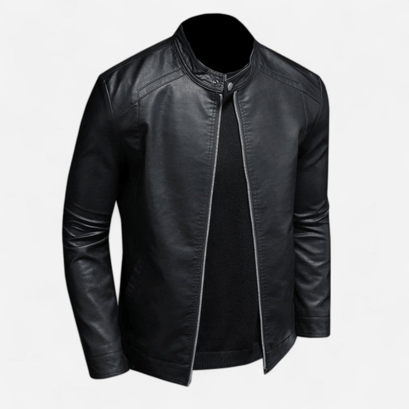 Québec Élégance JACKET Yeoj - Veste en cuir slim fit pour un look élégant