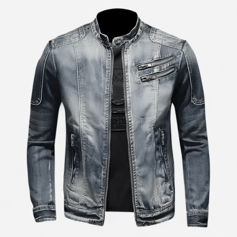 Québec Élégance Jacket Ben - Veste en denim robuste au style moderne et intemporel