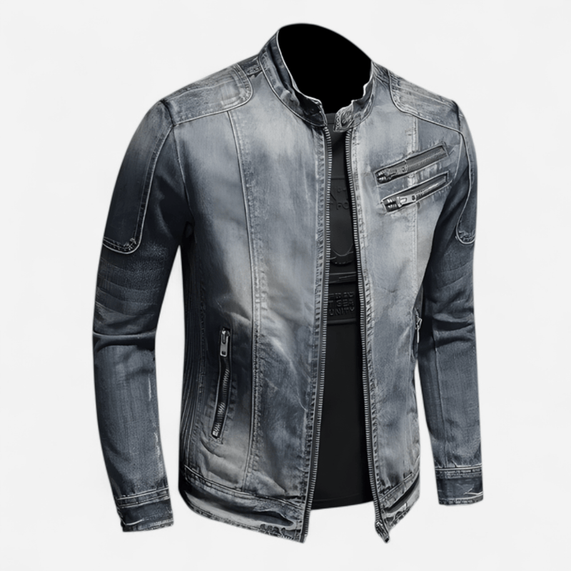 Québec Élégance Jacket Ben - Veste en denim robuste au style moderne et intemporel