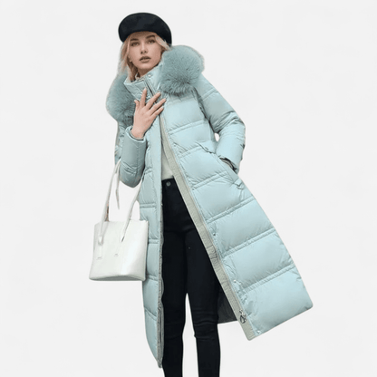 Québec Élégance Jacket & Coats Lilia - Luxueuse parka d'hiver avec col en fausse fourrure